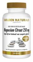 Golden Naturals Magnesium Citraat 250mg Capsules - thumbnail