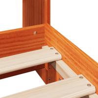 Bedframe zonder matras massief grenenhout wasbruin 100x200 cm - thumbnail