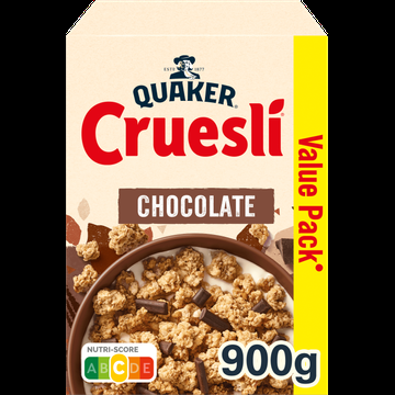 Quaker Cruesli Chocolade Ontbijtgranen Voordeelverpakking 900 gr bij Jumbo
