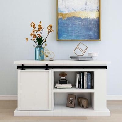 VidaXL Ophangset voor minischuifdeur 122 cm koolstofstaal