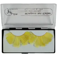 Jofrika cosmetics kunstwimpers veren geel 9,5 cm b-keus ve500 | 50 stuks - thumbnail