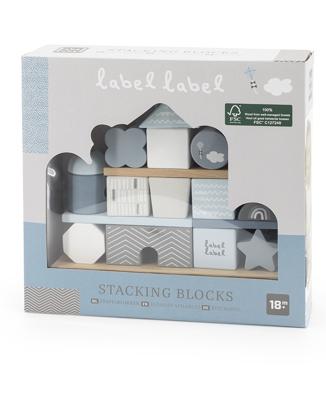 Label Label Stapelhuis blauw