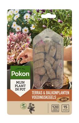 Pokon Bio Terras en Balkon Planten Voedingskegels 15st