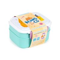 Beans & Co Katten Clip Bento Box Lunchtrommel & bestek - thumbnail