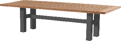 Hartman Tuintafel 'Sophie Yasmani' Teakhout, 300 x 100cm, kleur Naturel/Antraciet Hartman Tuintafel 'Sophie Yasmani' Teakhout, 300 x 100cm, kleur Naturel/Antraciet