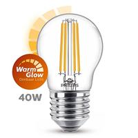 Philips LED 871951432441100 LED-lamp Energielabel D (A - G) E27 Kogel 3.4 W = 40 W Warmwit (Ø x h) 45 mm x 78 mm Dimbaar (dim to warm) 1 stuk(s) - thumbnail