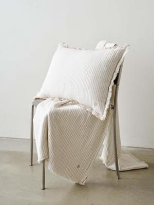 Marc O'Polo Fine Stripe plaid Dark sand 150x200