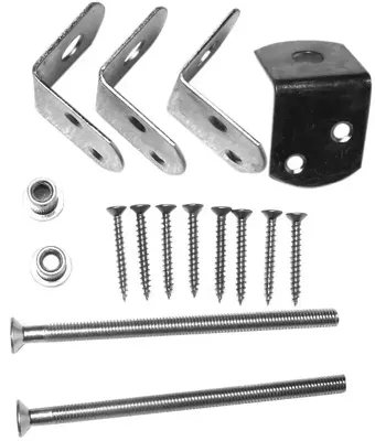 Woodvision uni-beslag t.b.v 1 betonpaal rvs