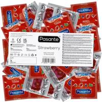 Pasante Strawberry Flavour Condooms Met Aardbeien-smaak 144 stuks (grootverpakking) - thumbnail