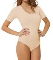 J&C string body-bodystocking korte mouw dames / Ronde hals - thumbnail