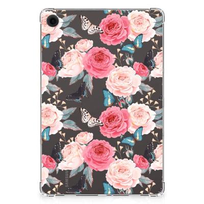 Samsung Galaxy Tab A9 Plus | Siliconen hoesje | Butterfly Roses Samsung Galaxy Tab A9 Plus | Siliconen hoesje | Butterfly Roses