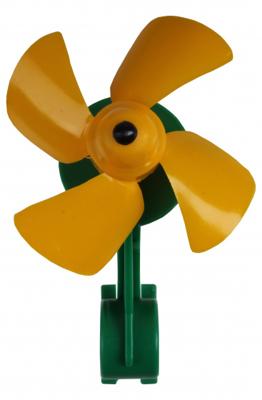 Lena windmolen junior 11 cm geel/groen