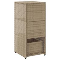 Tuinkast 50x55x115 cm poly rattan beige - thumbnail