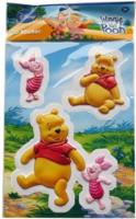 Disney 3D stickers Winnie the Pooh geel/roze/rood 3-delig - thumbnail