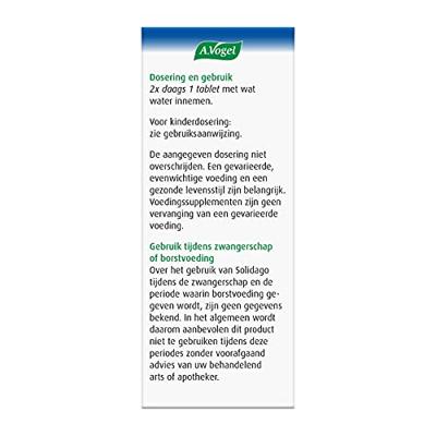 A.Vogel Solidago Vochthuishouding Tabletten - thumbnail