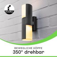 Lutec Cyra LED-wandlamp antraciet - thumbnail