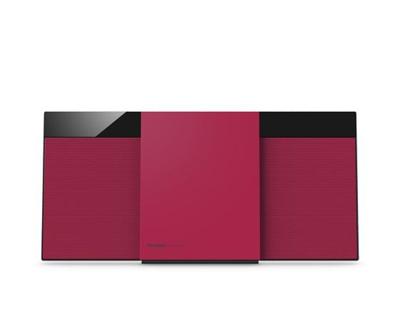 Panasonic SC-HC304EG-R design-stereo met digitale DAB+ (Bluetooth, FM, CD, Micro- met 20 Watt RMS) rood