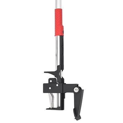 VidaXL Onkruidsteker 99,5 cm geanodiseerd aluminium rood en zilver