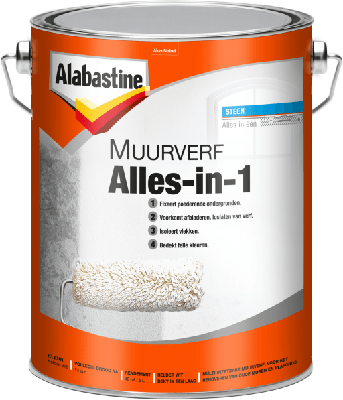 Muurverf alles-in-1 2,5l Alabastine - Alabastine
