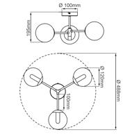 Brilliant Badkamer plafondlampGitse - 99306/16 - thumbnail