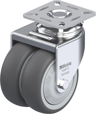 Blickle LDA-PATH 75KF Dubbel zwenkwiel Wieldiameter: 75 mm Draagvermogen (max.): 100 kg 1 stuk(s) Blickle LDA-PATH 75KF Dubbel zwenkwiel Wieldiameter: 75 mm Draagvermogen (max.): 100 kg 1 stuk(s)