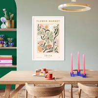 Reinders - Ibiza Flower Market - Schilderij 70x50cm Wit - thumbnail