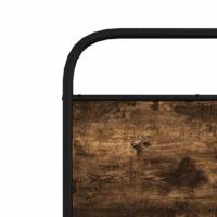 Bedframe zonder matras bewerkt hout gerookt eiken 107x203 cm - thumbnail