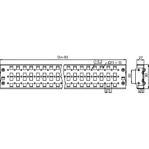 Schneider Electric NSYSUCR90100 NSYSUCR90100 (b x h) 90 mm x 1000 mm Staal 1 stuk(s)