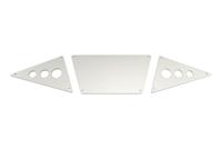 Front Skid Plates - Tube Style Bumper - Silver Aluminum (3pcs) (AX30530) - thumbnail