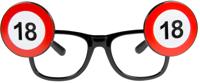 Bril Verkeersbord 18 Jaar - thumbnail