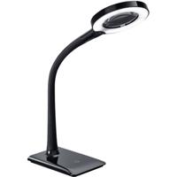 LED Bureaulamp - Tafelverlichting - Trion Lumpa - 5W - Warm Wit 3000K - Rond - Mat Zwart - Kunststof - thumbnail