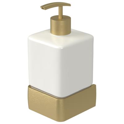 Zeepdispenser Haceka Aline Gold 7,4x15,4 cm Aluminium Mat Goud Haceka Zeepdispenser Haceka Aline Gold 7,4x15,4 cm Aluminium Mat Goud Haceka
