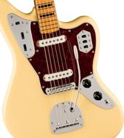 Fender Vintera II 70s Jaguar MN Vintage White elektrische gitaar met deluxe gigbag - thumbnail