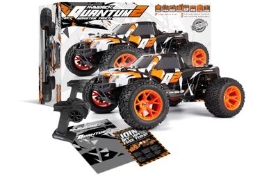 Maverick Quantum2 MT 1/10th Oranje Brushed 1:10 RC auto Elektro Monstertruck 4WD RTR 2,4 GHz