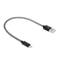 1m Net Style Metal Head 8 Pin to USB Data / Charger Cable For iPhone XR / iPhone XS MAX / iPhone X & XS / iPhone 8 & 8 Plus / iPhone 7 & 7 Plus / iP - thumbnail