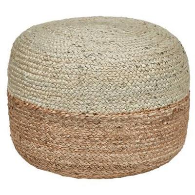 Beliani - DUKI - Poef - Natuurlijk|Lichtgroen - 50 cm - Jute Beliani - DUKI - Poef - Natuurlijk|Lichtgroen - 50 cm - Jute
