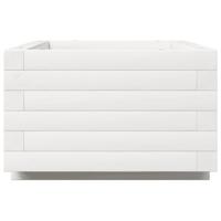 Plantenbak 70x40x26,5 cm massief grenenhout wit - thumbnail