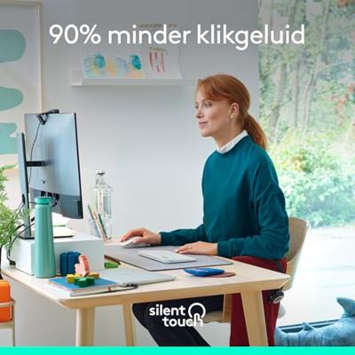 Logitech Signature M650 Muis Radiografisch, Bluetooth Maat: M Optisch Wit 5 Toetsen 4000 dpi - thumbnail