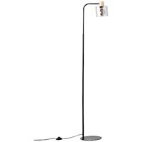 Brilliant Staande lampWeald zwart met hout - 94708/93 - thumbnail