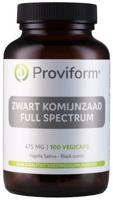 Proviform Zwart komijnzaad full spectrum 475mg (black cumin) 100 Vegetarische capsules - thumbnail