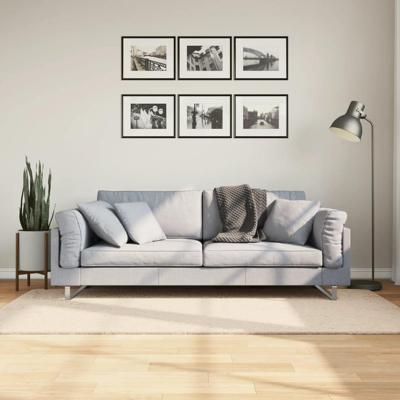 VidaXL Vloerkleed huarte laagpolig zacht wasbaar 100x200 cm beige VidaXL Vloerkleed huarte laagpolig zacht wasbaar 100x200 cm beige