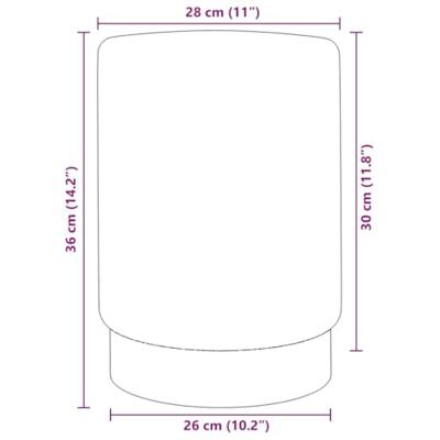 Kruk fluweel 28 x 36 cm paars en goudkleurig