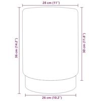 Kruk fluweel abrikoos- en goudkleurig - thumbnail