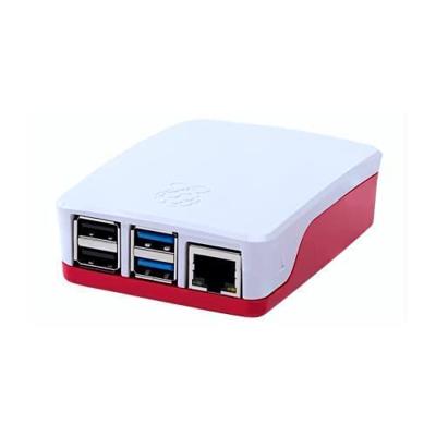 Raspberry Pi® SC0229 SBC-behuizing Geschikt voor model: Raspberry Pi® 4 B Rood, Wit