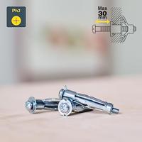 Rapid Hollewandpluggen | Ø13x52 | Voor 6-21 mm plaatdikte | 50kg draagkracht | 10 stuks in een doos - 5001553 - thumbnail