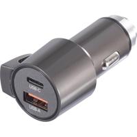 VOLTCRAFT VC-CPS-45W USB-oplader 1x USB-A, 1x USB-C Zwart Auto - thumbnail