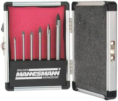 Brüder Mannesmann M54806 Glas- en keramiekborenset 6-delig 3 mm, 4 mm, 5 mm, 6 mm, 8 mm, 10 mm Cilinderschacht 1 set(s)