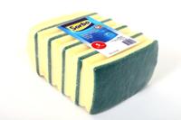 Sorbo jumbo schuursponsen [5x] - met handgreep - 17,5x10,5x5 cm - thumbnail