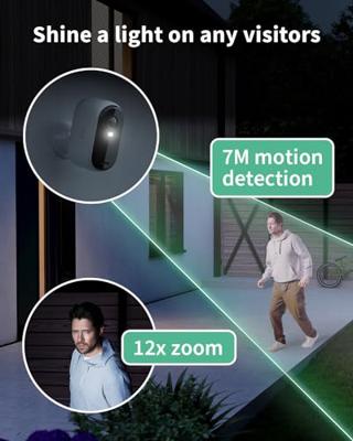 Bewakingscamera - ARLO - ESSENTIAL2 XL 2K - Infrarood nachtzicht - Draadloos - 4-in-1