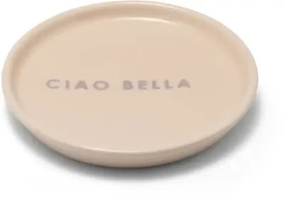 Vondels petit four bordje keramiek ciao bella 8.5x1cm ecru